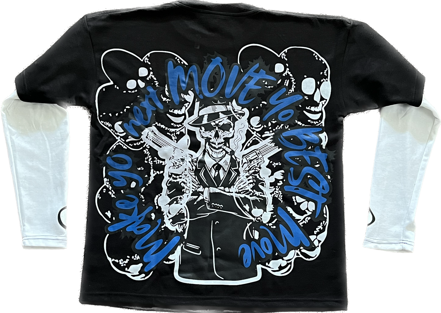 Skully Double-Sleeve Tee-Shirt