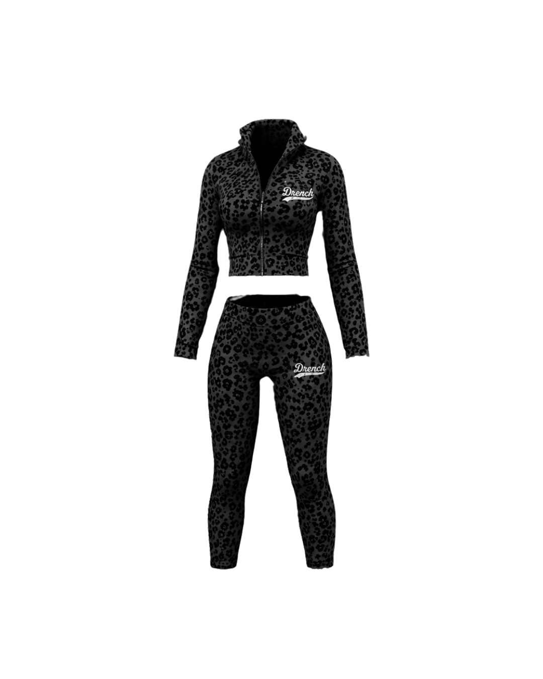 Black Leopard Print Set