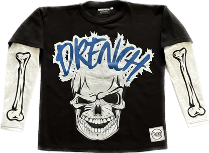 Skully Double-Sleeve Tee-Shirt