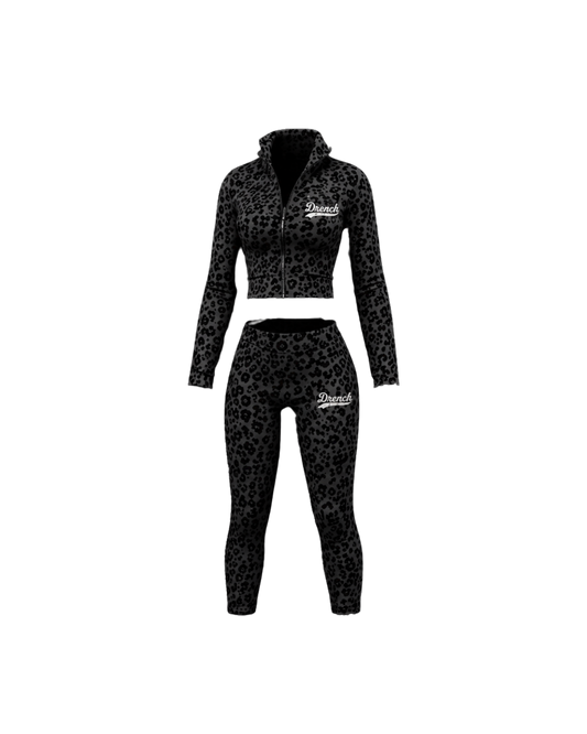 Black Leopard Print Set